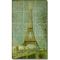 thumbnail image 1 of Ceramic Tile Mural-Georges Seurat City Custom Tile Mural 24. 12.75" w x 21.25" h using (15) 4.25 x 4.25 ceramic tiles, 1 of 3