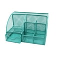 thumbnail image 2 of serony Exquisite Craft Mesh Desk Organizer - Sleek And Stylish Desk Organizer Office Multi-Functional Light Green 1Set, 2 of 6