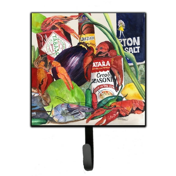 Carolines Treasures 8540-2SH4 Louisiana Spices Leash or Key Holder Single Hook multicolor