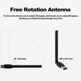 thumbnail image 4 of Carevas 150Mbps USB WiFi Dongle USB2.0 Wireless Network WiFi Adapter Ethernet 802.11bgn w/ for DVB- STB, 4 of 7