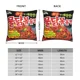 thumbnail image 4 of Funda de almohada con diseño de fideos picantes coreanos, fundas de cojín con diseño de memes, lavables y estampadas para decorar sillas, 4 of 4