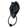 thumbnail image 4 of Gothic Guardian Winged Gargoyle Perching On Roof Pediment Door Knocker Figurine, 4 of 9