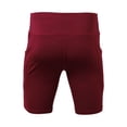 thumbnail image 5 of Gyexs Mens Cycling Shorts - Gym Shorts Men, Workout Gym Shorts for Basketball Hiking 9 Inch Inseam Wine, Size XL, 5 of 5