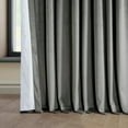 thumbnail image 5 of Half Price Drapes Signature Nightlife Extra Wide Grey Velvet Blackout Curtains(1 Panel),100W X 84L, 5 of 6