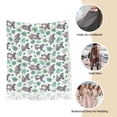 thumbnail image 6 of Cauagu Bears and Tropical Leaves Print Women Wrap Shawl tassels Scarves Retro Scarf 77.6"X28.3", 6 of 8