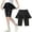 Black-2025, variant on MKOSPLRT Workout Shorts for Kid Girl High Waist Tennines Skorts Swing Skirts Biker Shorts Solid Color Yoga Sport Skorts Gifts for Girl