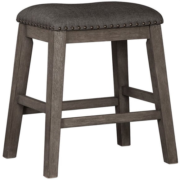 Ashley Furniture Caitbrook 24" Upholstered Counter Stool in Gray