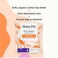 thumbnail image 4 of The Honey Pot Company Organic Non-Herbal Overnight Pads, 12 Count, 4 of 16