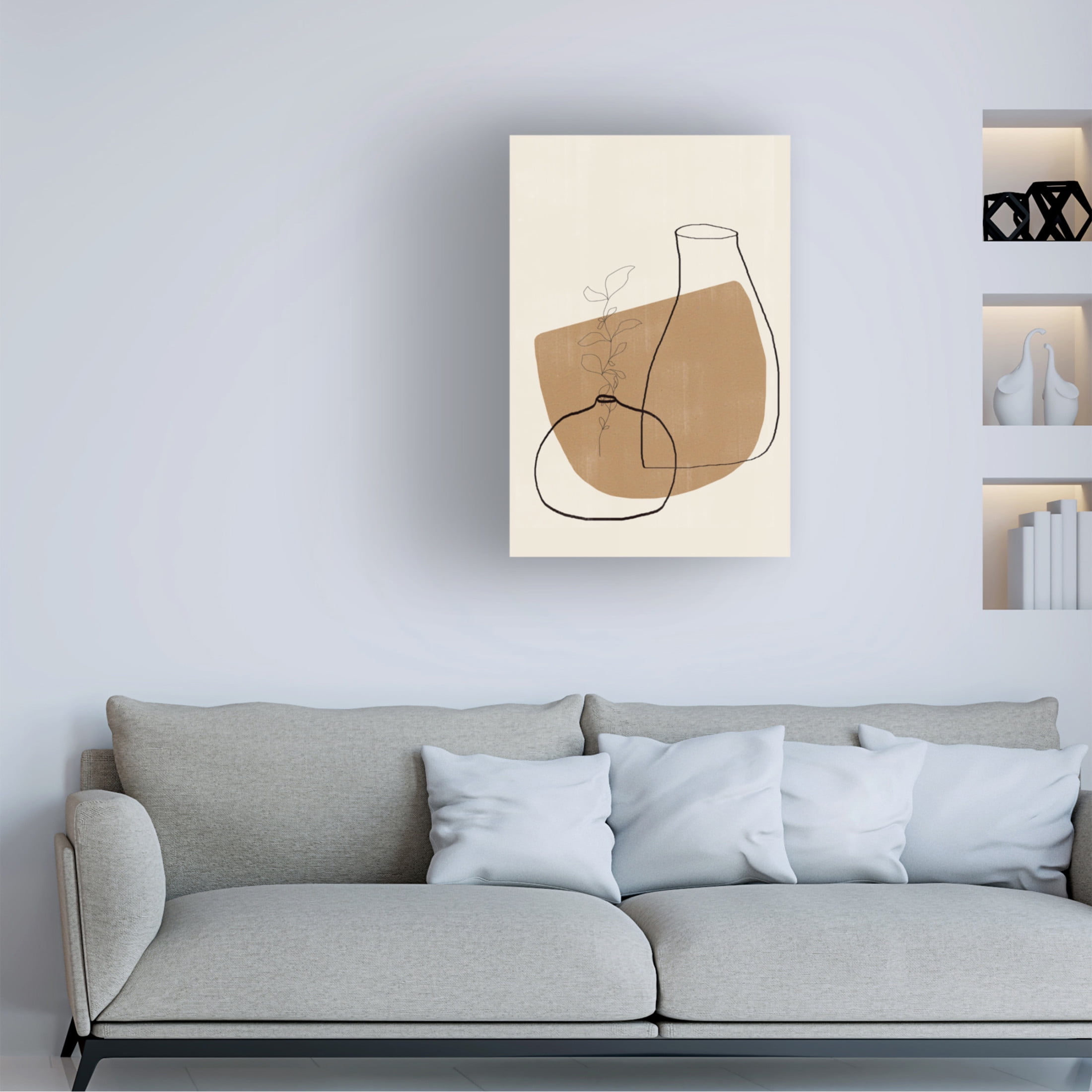 Trademark Fine Art THE MIUUS STUDIO Vases No12 Canvas Wall Art