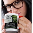 thumbnail image 2 of 3drose, Big Tent Theatre Abraham Lincoln the Great Commoner Play Poster, 15oz Two-tone Red Mug, 2 of 6