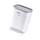 thumbnail image 2 of Contenedores de reciclaje para cocina, bote de basura doble cubierto, 2 compartimentos, ahorro de espacio, bote de basura de clasificación para el Papelera inferior, 2 of 8