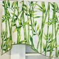 thumbnail image 4 of RLF Home 100% Cotton Bamboo Fluted  Fully lined Windows Rod Pocket Valance 65" x 16"  Green, 4 of 6