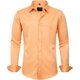 thumbnail image 1 of J.VER Camisas de vestir para hombre, camisa formal de manga larga, elástica, sin arrugas, informal, con botones, 1 of 4