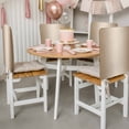 thumbnail image 3 of Beige Ombre Chair Back Covers, Removable Chair Covers for Dining Chairs Set of 8, Washable Chairs Slipcovers Back Seat Protector for Wedding Party 19"x20", 3 of 9