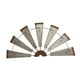 thumbnail image 3 of Molino de viento de metal para decoración de pared, adorno colgante, decoración creativa de moda para el hogar. Medio círculo, 3 of 9