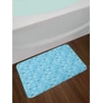 thumbnail image 2 of Airport Bath Mat, Repeating Pattern of Planes and Luggage on Sky, Plush Bathroom Decor Mat with Non Slip Backing, 29.5" X 17.5", Sky Blue Multicolor, by Ambesonne, 2 of 2