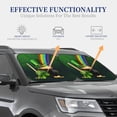 thumbnail image 4 of Bingfone St. Patrick'S Day4 Windshield Sun Shade 2-Piece Foldable Car Front Window Sunshade For Most Sedans Suv Truck - Auto Sun Blocker Visor Protector Blocks Max Uv Rays - Small, 4 of 7