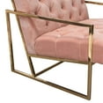 thumbnail image 5 of Diamond Sofa Accent Chair in Blush Pink Tufted Velvet Fabric, 5 of 7