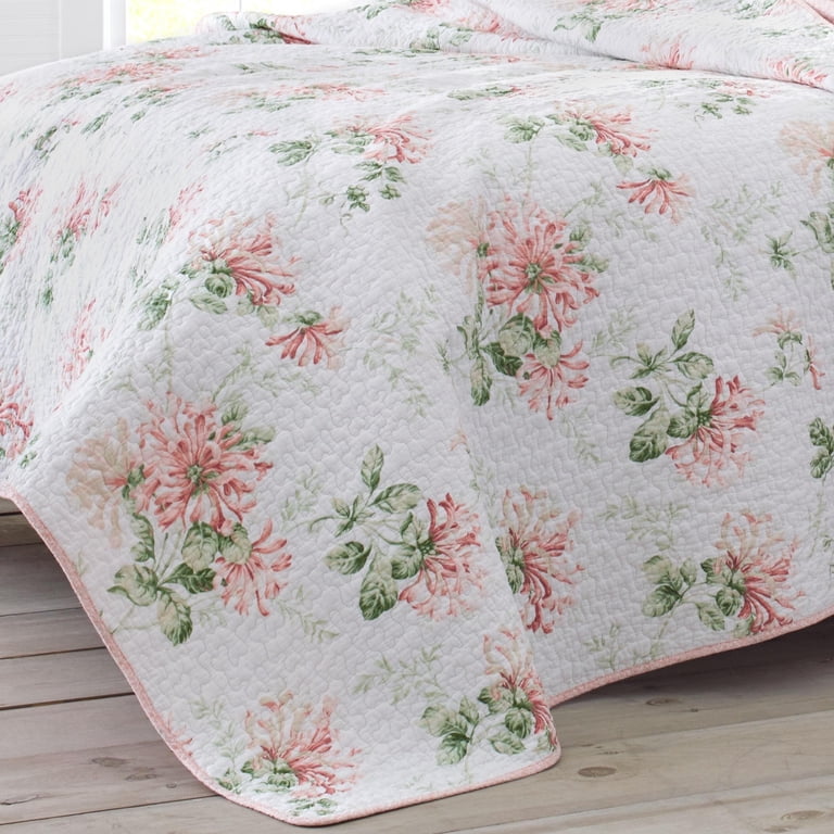 Laura Ashley Honeysuckle Quilt Set - Walmart.com