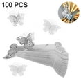 thumbnail image 2 of 100pcs Butterfly Paper Napkin Rings Weddings Party Serviette Table Decoration Restaurant Openwork Butterfly Paper Ring, 2 of 8