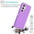 thumbnail image 5 of Takfox Shock-Absorbent Back Cover Cell Phone Case for Galaxy S24, Purple, 5 of 8