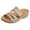 White, variant on Orthopedic Sandals for Women with Arch Support Casual Summer Slip on Platform Slides Lightweight Cushioned Low Wedge Walking Shoes White Size 9.5