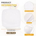 thumbnail image 2 of Uxcell 200 piezas de forros para freidora de aire de 8 pulgadas, forros de vaporera de bambú cuadrados con agujeros, papel pergamino perforado desechable para freidoras de aire, blanco, 2 of 7