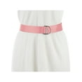 thumbnail image 4 of INSPIRE CHIC Ladies' Double D-Ring Buckle Belt Women Canvas Solid Color Waist Belts, 4 of 5