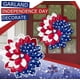 thumbnail image 1 of Guirnaldas de otoño, flores artificiales, adornos colgantes, corona de flores para puerta principal, decoración del Día de la Independencia, corona de banderas, decoración para colgar en las paredes d, 1 of 6