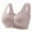 Purple, variant on Elderly Mom Front Button Wireless Vest Bra Wide Strap Anti Sagging Support Lingerie No Underwire Full Figure Comfort Bra for Middle Age Black 38