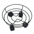 thumbnail image 2 of DOLITY Flower Pot Stand with Swivel Casters Round Flower Pot Rack for Indoor Large Pots 25cm, 2 of 9
