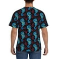 thumbnail image 2 of Naloa Blue Seahorse Men's T-Shirt Sport T-shirt Men's Basic Tee Casual Men's Shirt, Round Neck, Short Sleeves - Medium, 2 of 5