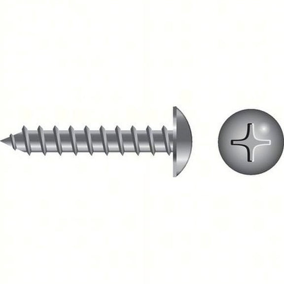 SeaChoice 00937; #10X 1-1/4 Phillips Head Trus Sheet Metal Screw Stainless Steel 100/