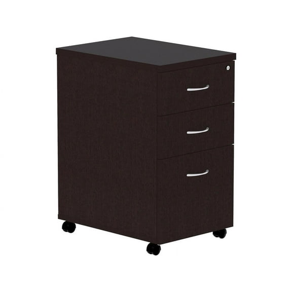 Lorell, Essentials Espresso Laminate Pedestal, 1 Each