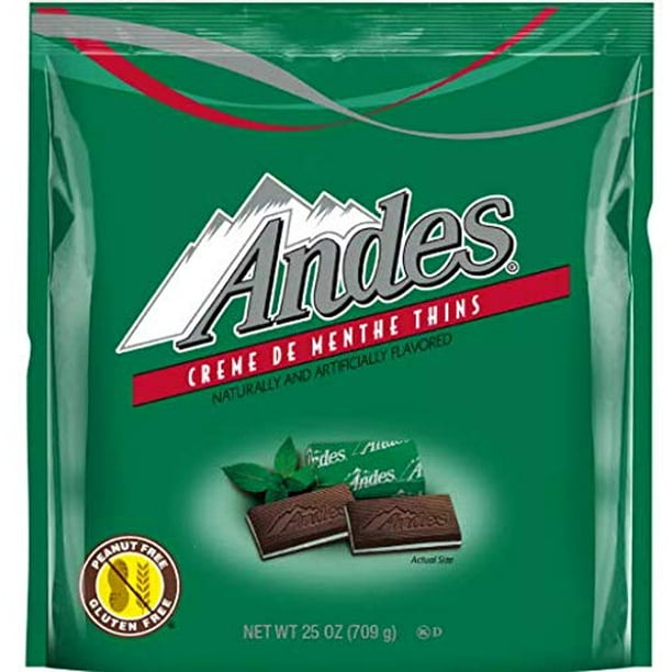 Andes Mints Classic Crème de Menthe Chocolate Candy 25oz bag Walmart