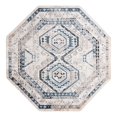 thumbnail image 3 of Unique Loom Charlotte Collection Area Rug - Quail (7' 10" Octagon Gray Blue/Ivory), 3 of 7