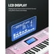 thumbnail image 3 of Teclado Piano Donner DEK-610S de 61 teclas con soporte, taburete rosa, 3 of 7