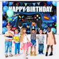 thumbnail image 2 of Videojuego Party Backdrop Bulu Happy Birthday Blue, 2 of 7