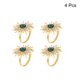 thumbnail image 3 of Metal Servilletas Anillos, 4uds Girasol Servilletas Anillos Soporte Hebilla Juego para Comedor Mesa Decoraciones Boda Cumpleaños Vacaciones Fiesta, Oscuro Verde, 3 of 5