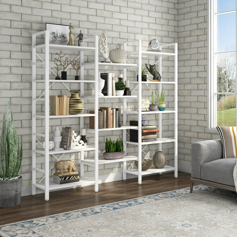 Large Etagere White Display Shelves