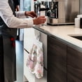 thumbnail image 5 of SEANATIVE Hummingbird Hanging Hand Towels for Kitchen Decorative Floral Fast Drying Hand Towels for Bathroom Set of 2 Portable Hand Dry Towel with Hanging Loop Machine Washable Hang Towel, 5 of 7