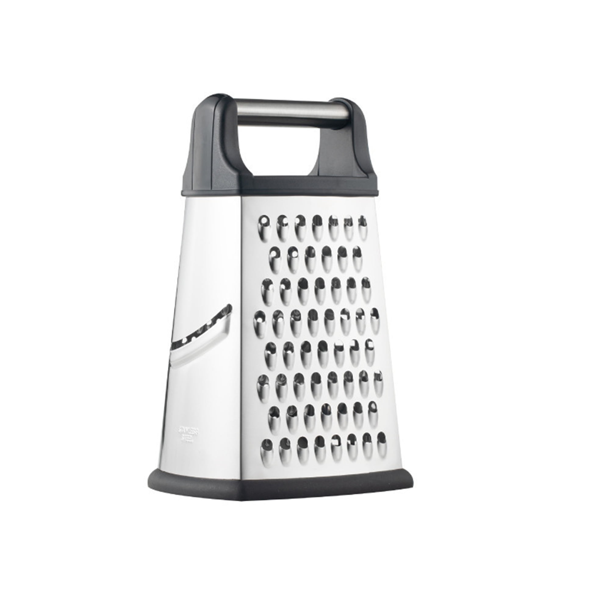 Kitchen Cheese Grater with Non-Slip Base Comfortable Handle Foldable Double-Sided Standing Grater for Vegetables Stainless Steel Box Grater Ginger