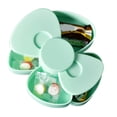 thumbnail image 1 of Caja de almacenamiento de joyería giratoria de doble capa, pequeña bandeja de joyería, caja con lazo, caja de almacenamiento de pendientes de joyería para mujer, verde, 1 of 8
