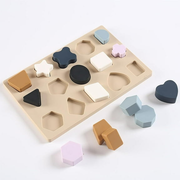 XIHAMA Shaped Silicone Jigsaw Puzzles Dementia Cognitive Games Seniors Puzzles, Simple Jigsaw Puzzles Memory Games for Seniors, Jigsaw Puzzles for Seniors and Dementia Patients - Gifts for Seniors