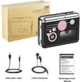 Rybozen Portable Cassette Player, Converter Recorder Convert Tapes to