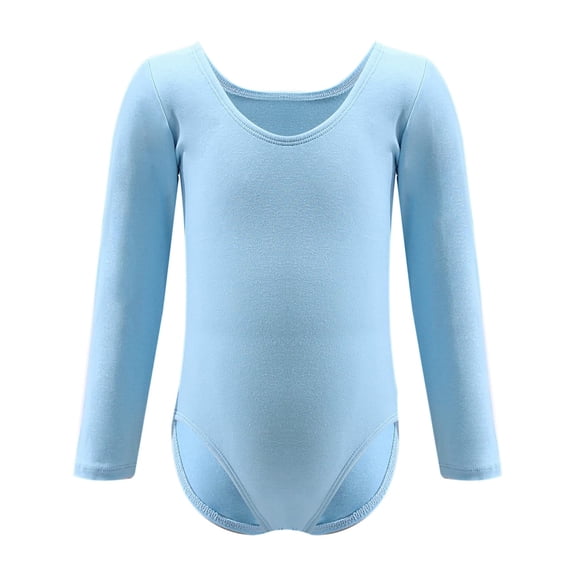 Dancina Cotton Kids Long Sleeve Leotard for Girls