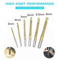 thumbnail image 2 of 6 Pcs Drill Saw Drill Set High Speed Steel Carpentry Multi-Function Metal Expansion Punch Sawtooth Set Professional & Diy Use Drill Bit Set, 2 of 5