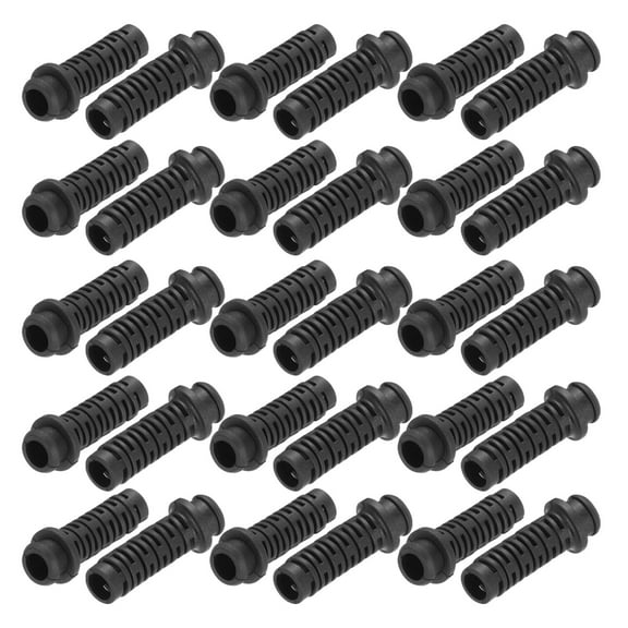 30pcs 6mm Strain Relief Cord Connector Cable Bushing Boot Sleeve Flexible Spiral for Electric Cable Cord Insulation