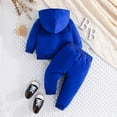 thumbnail image 3 of lnmuld Two Piece Outfits Toddler Girls Casual Outfit Set Long Sleeve Hooded Sweatshirt and Elastic Waist Pants for Daily Wear and Outdoor Solid Color Size:3-6 Months, 3 of 9