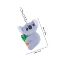 thumbnail image 4 of IFANLANDOR Porte-Clés en Peluche Gris pour Enfants Pendentifs de Sac Lot de 1, 4 of 5